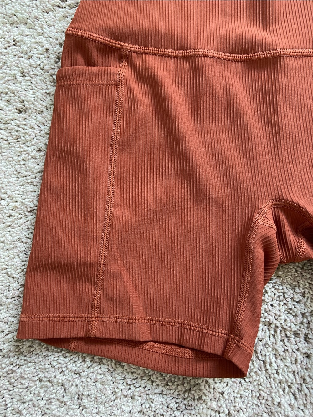 Active by Teal • Rust Ribbed Workout Set - Picture 9 of 16